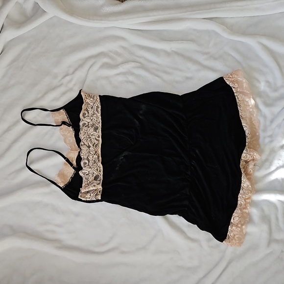 Frederick's of Hollywood lace lingerie pajama romper - Picture 5 of 7